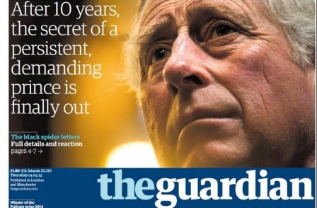 Guardian's Roy Greenslade hits out at rivals' failure to 'congratulate' paper on Prince Charles letters victory
